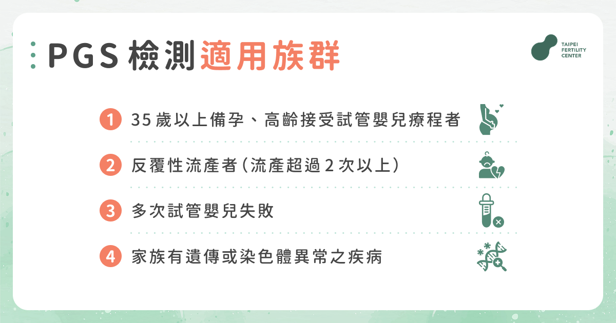PGS檢測適用族群